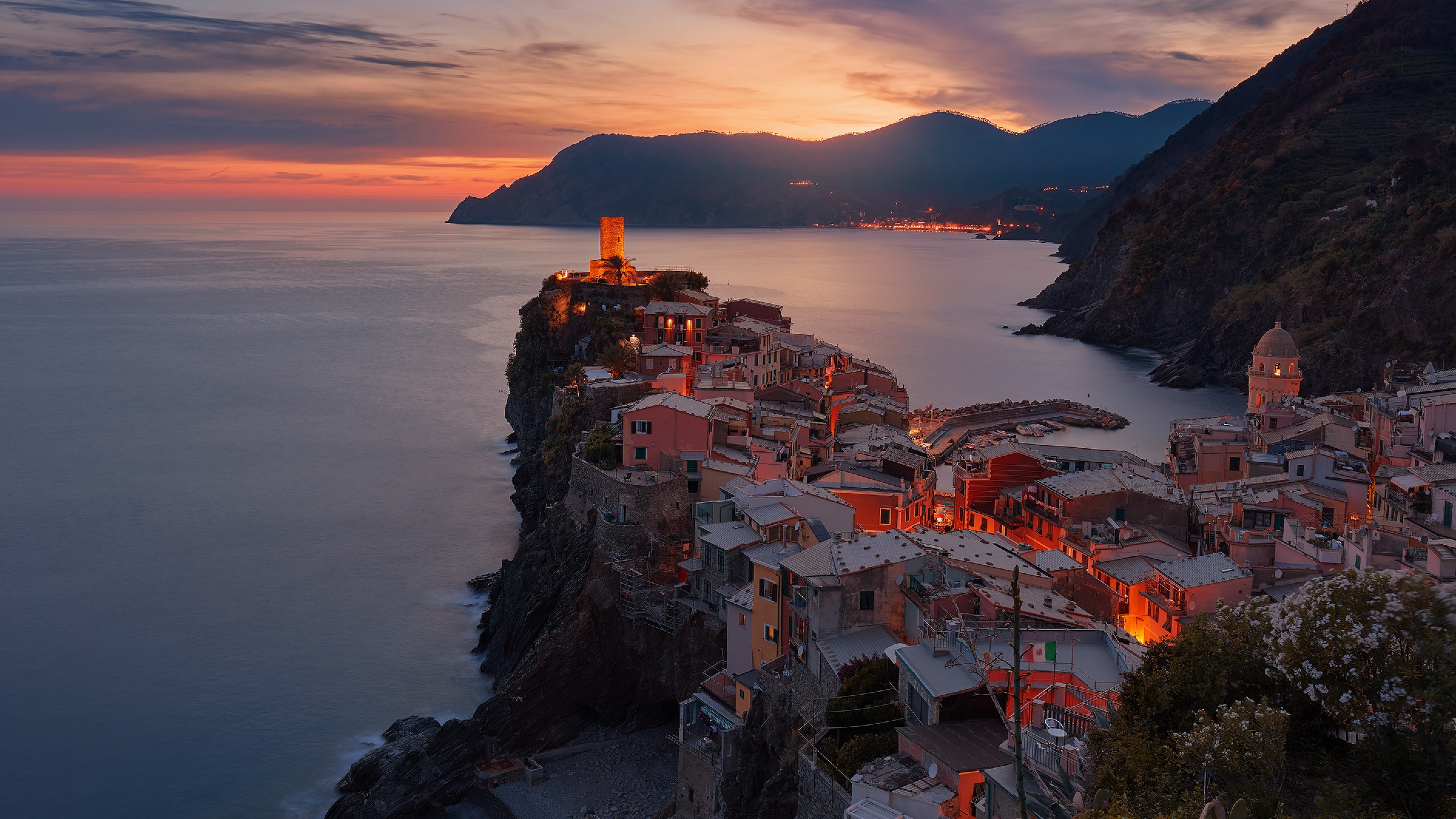 Vernazza Italy Sea And Mountains Nature Landscape, Full HD ..., 4k wallpaper nature full screen